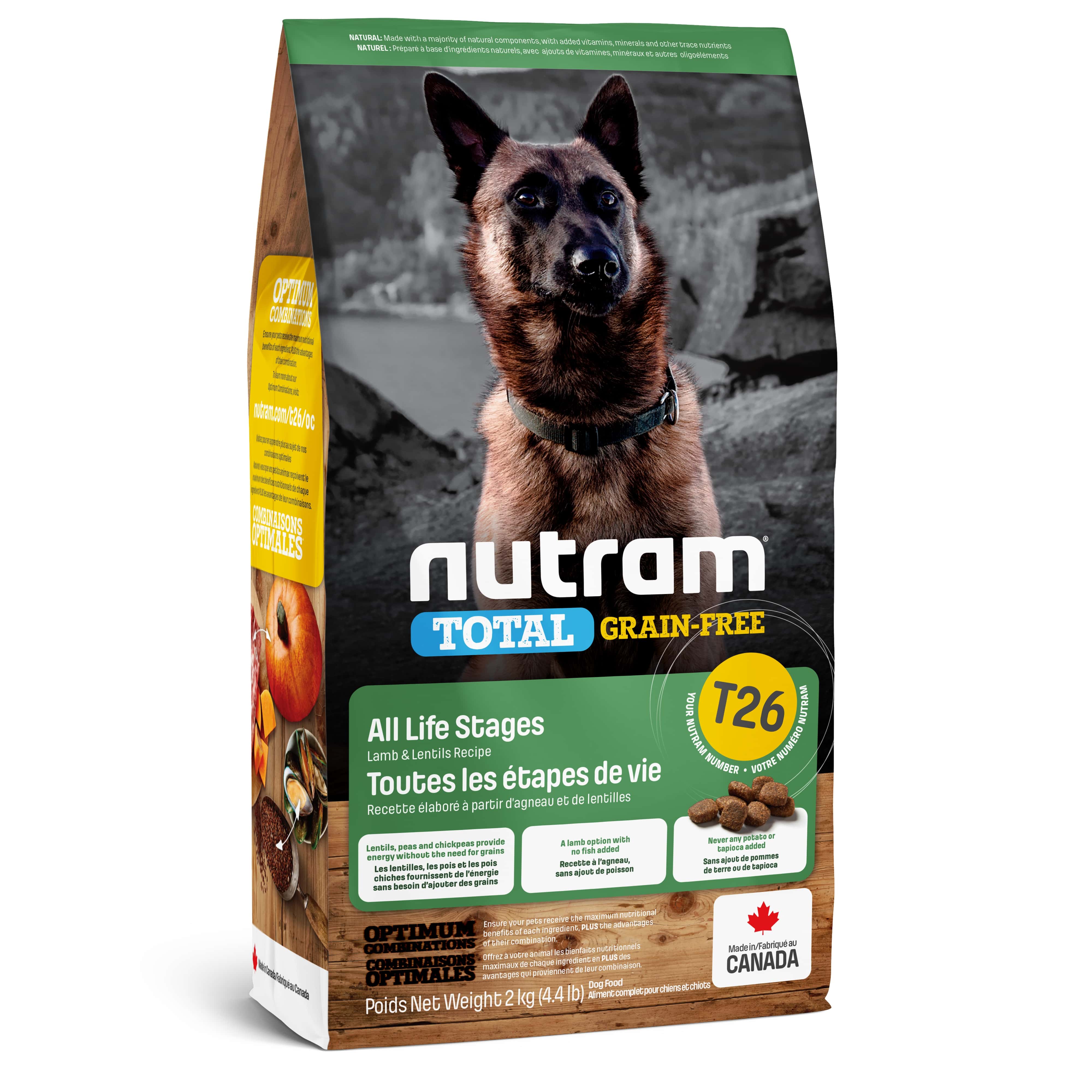 T26 Nutram Total Grain-Free® Lamb & Lentils Dog Food