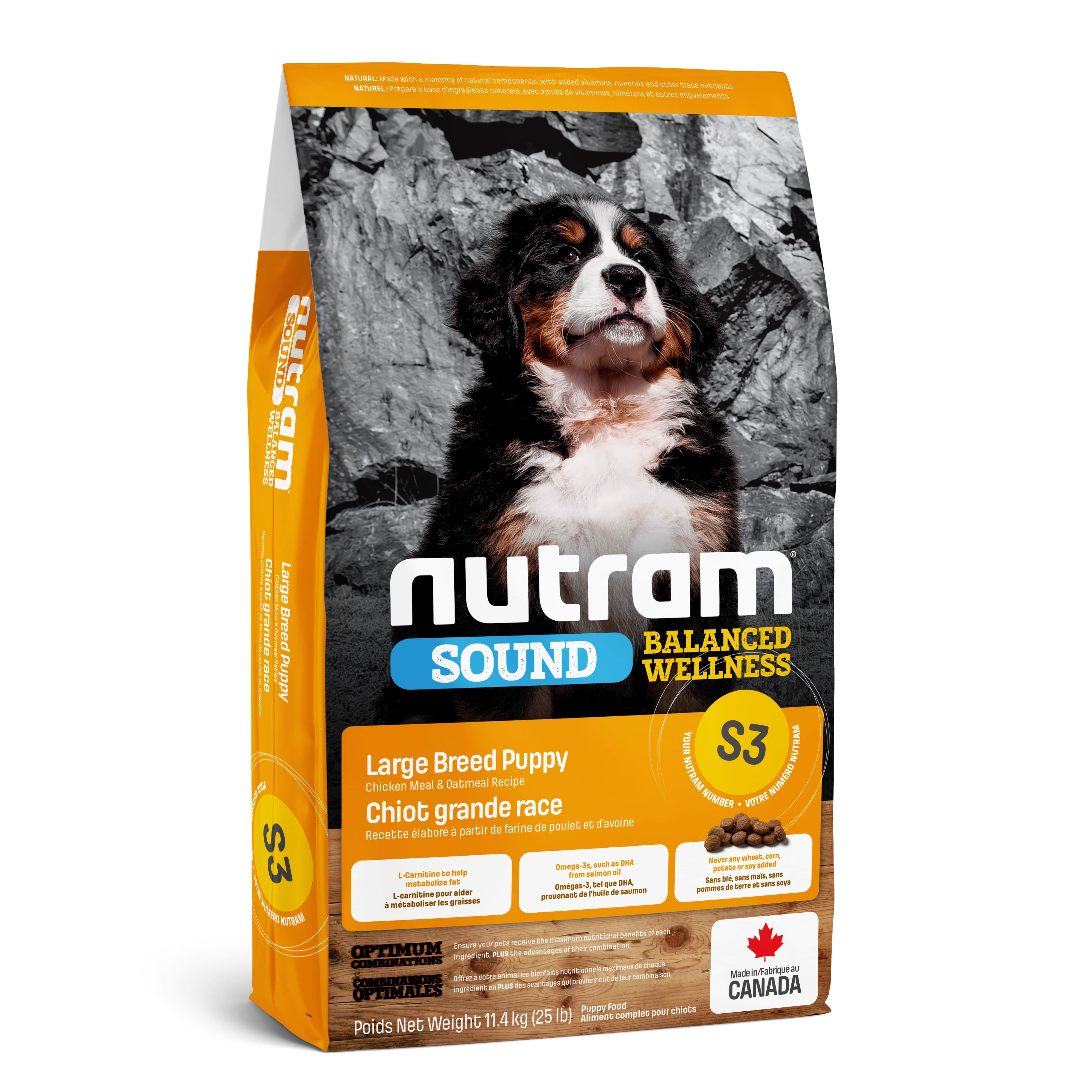 S3 Nutram Sound Balanced Wellness® Natural Large Breed Puppy Food