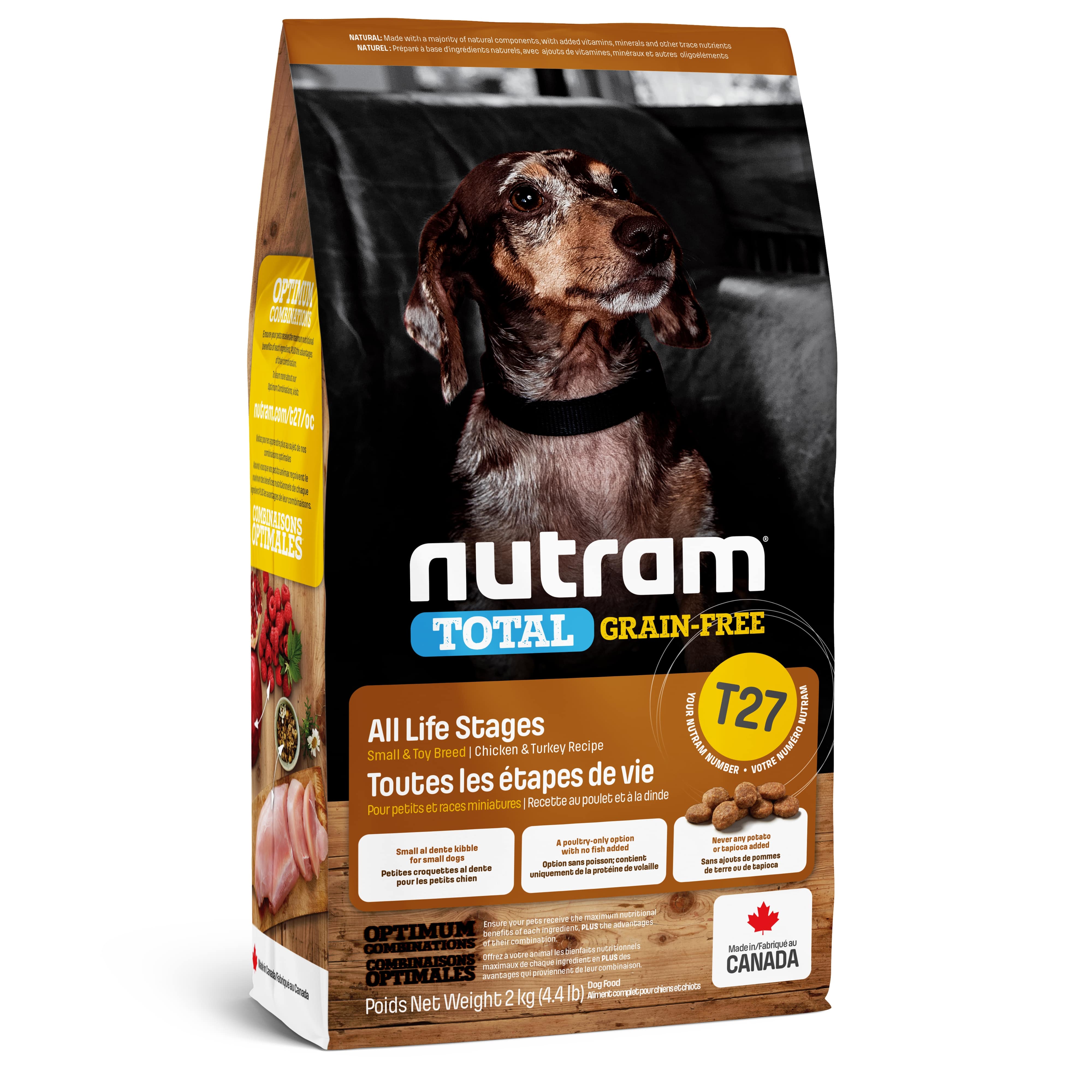 T27 Nutram Total Grain-Free® Chicken and Turkey Recipe Small Breed Dog Food