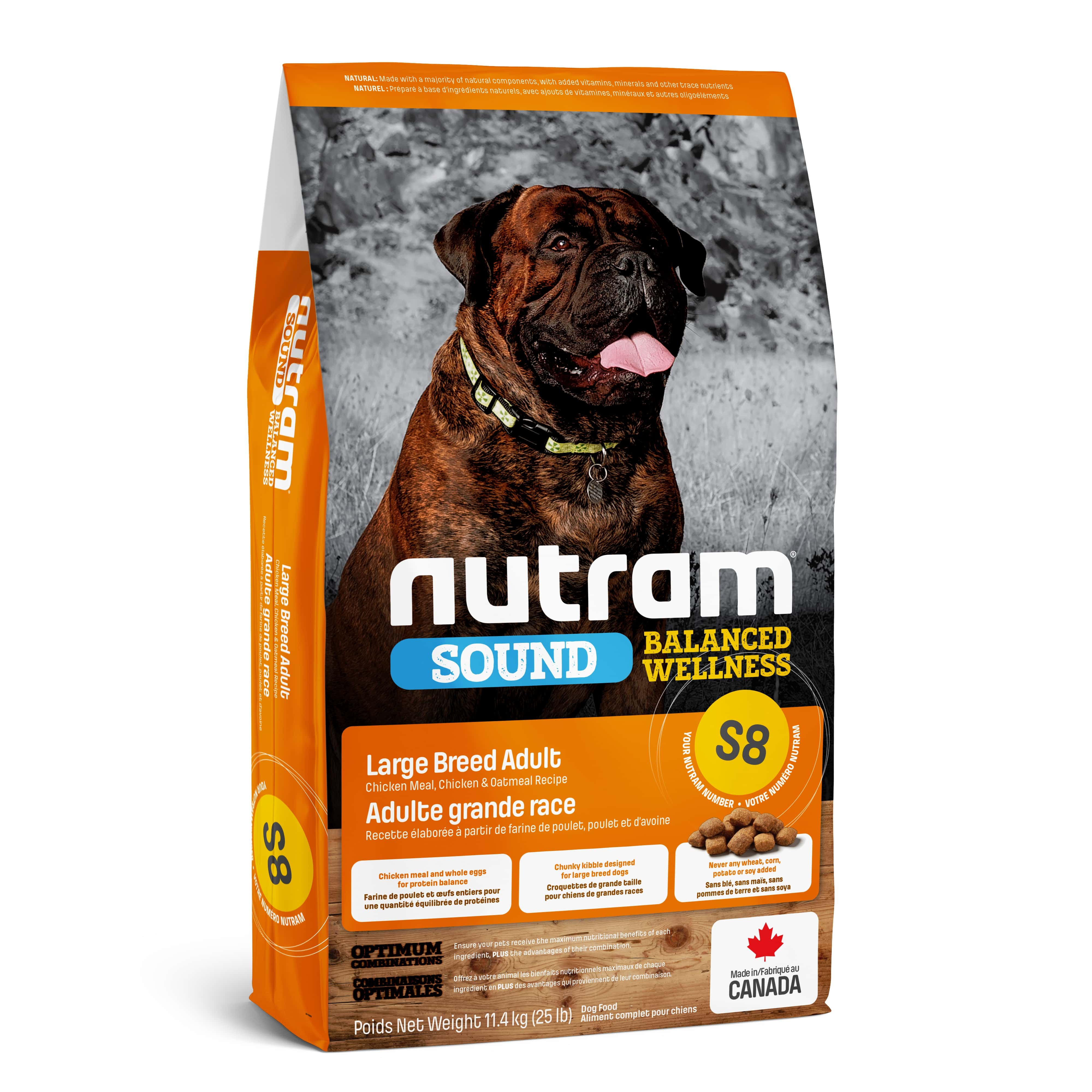 S8 Nutram Sound Balanced Wellness® Large Breed Adult Dog Food