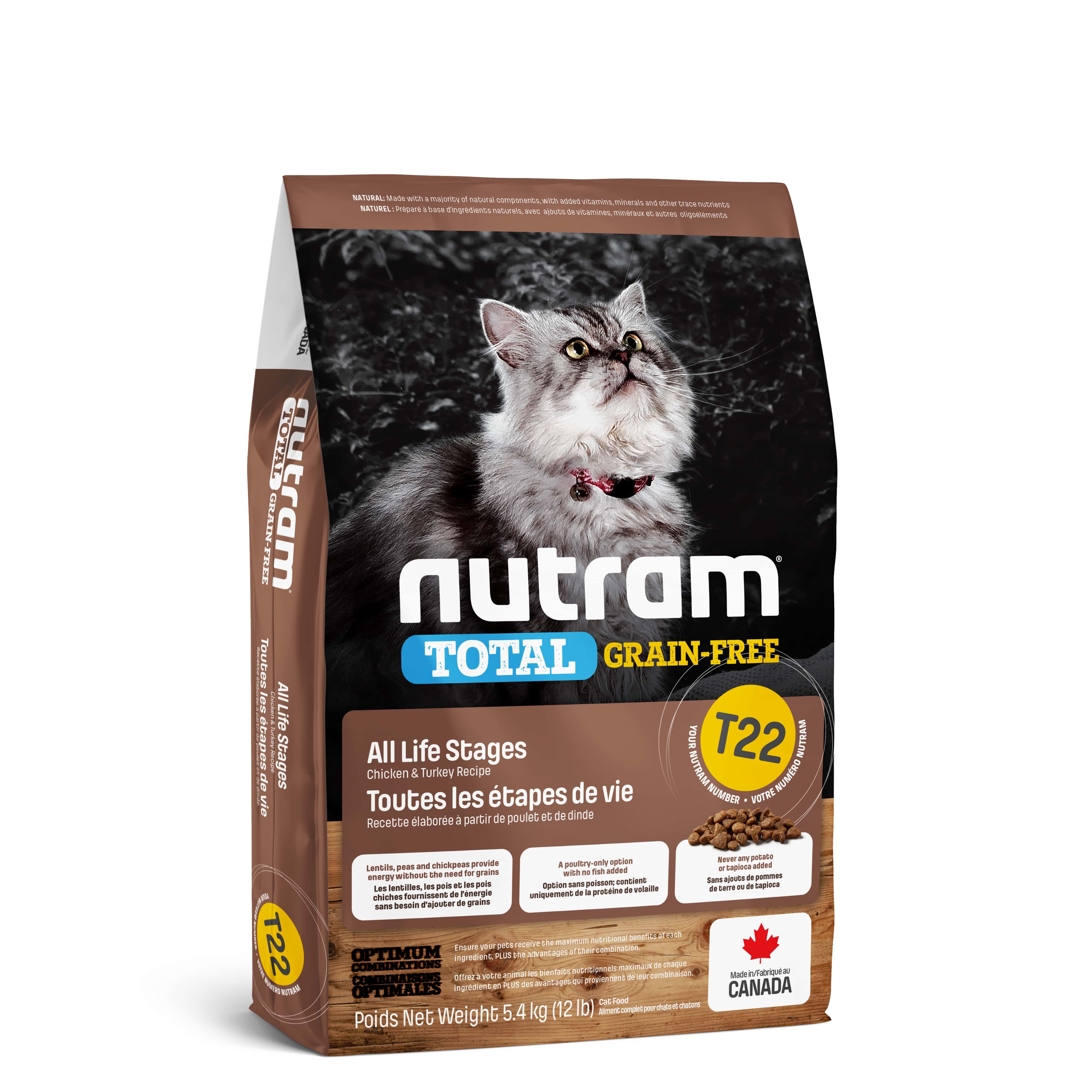 T22 Nutram Total Grain-Free® Turkey & Chiken Cat Food